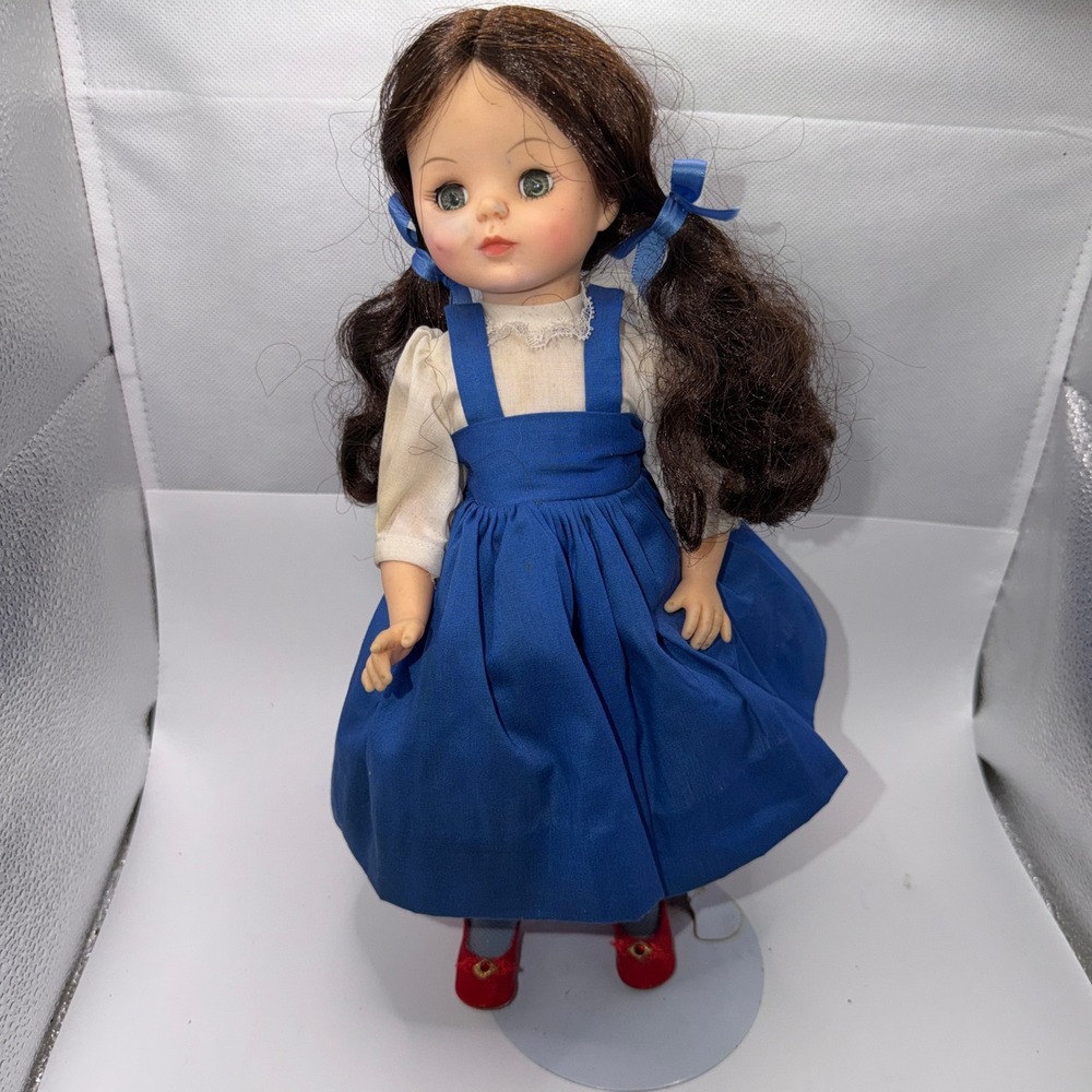Madame Alexander Girls 14" Dorothy Doll Blue Gingham Dress Wizard of Oz Vintage